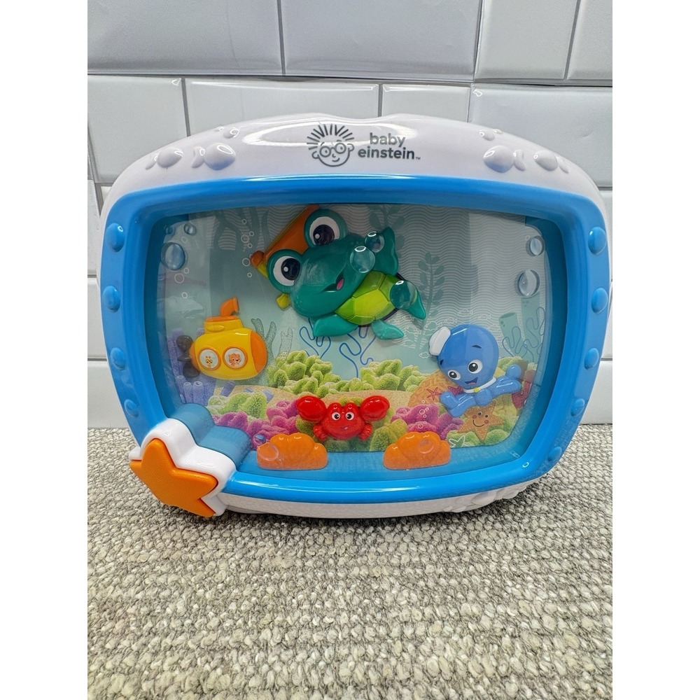 BABY EINSTEIN Sea Dreams Soother Crib Toy Musical Aquarium Tested Works